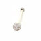 Gekko Body Jewellery Bauchnabelpiercing für die Schwangerschaft, BioFlex (PTFE), 1,6 mm