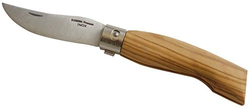 Couteau de Poche Fermante 85 mm Inox Manche en OlivierCountry - Codega Fabriqué en Italie