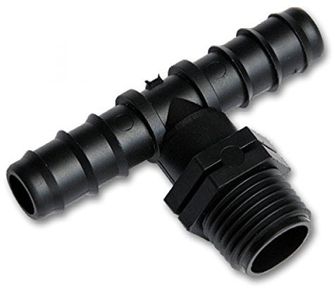 25 Stk. Steckverbinder T-Verteiler T-Verbinder T-Stück Perlschlauch Tropfschlauch 20mm 3/4