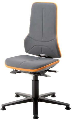 Orange Neon Base-Stuhl mit Schieber