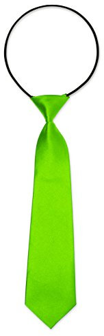 Autiga Kinderkrawatte Krawatte Kinder Jungen Gummiband gebunden dehnbar Konfirmation Taufe neongrün