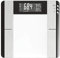 EMOS EV104 Digitale Personenwaage mit BMI und Memory Funktion, Waage / Gewichtswaage / Körperfettwaage, Digitalwaage aus Sicherheitsglas, misst Körperfett, Muskelmasse, Wasser Batterien mitgeliefert