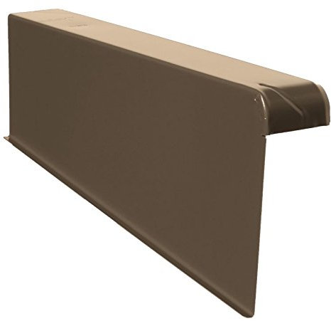 Windschutz-Ortgänge Ortgang Ortgangblech Aluminium 6/16 + Schraube (links, Dunkelbraun alt)