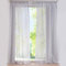 SIMPVALE 2er Set Vorhang durchsichtig Einfarbig Voile-Vorhänge mit Schienenhaken für Gardinen Schlafzimmer Wohnzimmer Balkon, Hellgrau, 140X175 cm