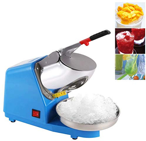 SIERINO Broyeur à Glace Électrique Ice Crusher Machine de Rasage à Glace Maison et Commercial Fabricant de Cône de Neige Machine à Glace Pilée en Acier Inoxydable,187lbs par Heure