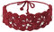Damen Gestrickt Stirnband Mädchen Retro Breit Strick Haarband (Solide Burgund),Einheitsgröße