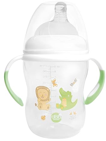dBb Remond Biberon L.O -large ouverture- 270 ml en polypropylène - Tétine 2ème âge