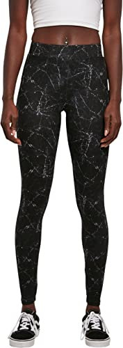 Urban Classics Leggings AOP Soft Femme Legging Noir 4XL 92% Polyester, 8% Élasthanne