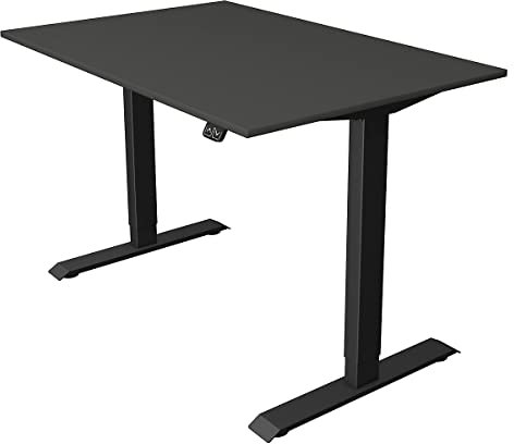 Certeo Schreibtisch Move.1 | Elektrisch höhenverstellbar | Gestell Anthrazit | HxBxT 740-1230 x 1200 x 800 mm | anthrazit | Sitz- und Stehtisch Bürotisch Arbeitstisch