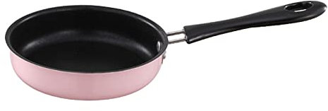 Sharplace Nonstick Frying Pan, Stainless Steel Fry Pans for Cooking Eggs, Omelettes and Frying Egg Pan, 4.92 Inch Cooking Surface Nonstick Skillet, Pink