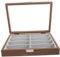 Zerodeko 8er Karton Vitrine Aus Glas Vitrine Für Brillen Glashalter Aus Holz Organizer Zur Brillenaufbewahrung Brillen Organizer Schmuck-organizer-fach Brillen Vitrine Gläser Glas