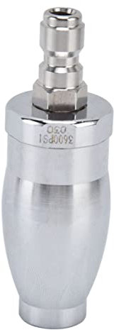 Rotating Turbo Nozzle, High Pressure Washer Nozzle 3600PSI Stainless Steel for Highway