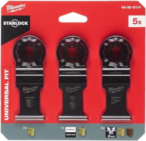 Set de 5 lames de multitools MILWAUKEE Bois - 48906114