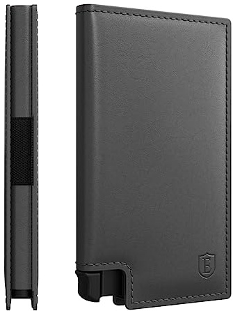 Ekster Parliament Leather Wallet for Men - RFID Blocking - Onyx Design, LWG