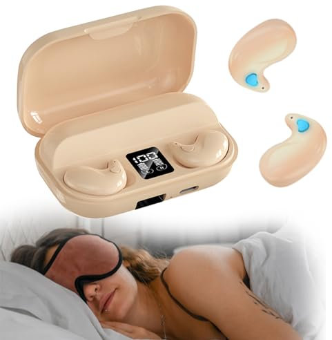 Xmenha Mini unsichtbare kleinste Kopfhörer Bluetooth in Ear kabellos Kopfhörer Bluetooth im Ohr Kopfhörer zum Schlafen Wireless Sleep Earbuds Kopfhörer für kleine Ohren Schlafkopfhörer Seitenschläfer