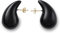HNGEMSY Ohrringe mit Tropfen Damen Chunky Ohrringe Gold Creolen Hypoallergen Goldene Ohrringe Vergoldete Waterdrop leichte, Dicke Creolen Gold für Damen Mädchen 30mm (schwarz-30mm)