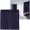 Cleanlevel EST 2016 Vorhänge Vorhang Gardinen mit Kräuselband verdunklungsvorhänge Verdunkelungsvorhang Übergröße Thermovorhang Blickdicht 300cm (B) x 245 (L) Wohnzimmer (Dunkelblau Kräuselband)