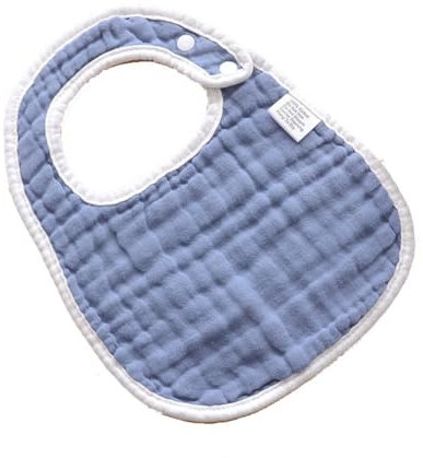 Yurosiay Baby Lätzchen Baumwolle 6 Stück Einfarbige Lätzchen Kinder Weiche Atmungsaktive Sabberlätzchen Baby Mit Verstellbaren Druckknöpfen Absorbent Abwaschbar Lätzchen Neugeborene Dunkelblau