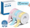 POLONO P31S Etikettenband-Ersatz, adaptiertes Etikettendruckpapier, 12 x 40 mm, standard-laminiertes Büro-Etikettierband, Mehrzweck-Etikettierband, 180 Bänder/Rolle, 3 Rollen, Gelb/Blau/Rosa