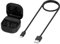 Levigo Earphones Charging Compartment Compatible with Samsung Galaxy Buds FE(SM-R400), Earbuds Storage Charging Case with Charging Cable, Black