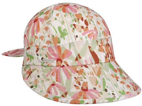 Seeberger Arcola Flowers Damencap Visor Bandana Cap Sonnencap Sommercap (One Size - orange)