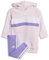 adidas SEASONAL ESSENTIALS TIBERIO 3 STRIPES FLEECE LEGGINGS SET, Survêtement Bébé fille, clear pink/white/violet fusion,