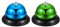 QUARKZMAN 2 Pcs Timbre de Llamada, 85mm/3.35 Timbre de Mesa para Servicio de Restaurante, Hotel, Cocina, Bar, Fiesta, Aula (Verde+Azul)