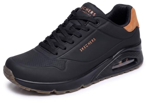 Skechers Herren UNO - Tailored AirSneaker | Freizeitschuh, luftgekühlter Memory-Schaum, Skech-Air, Schnürschuh