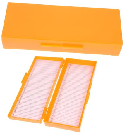 JECOMPRIS 2stücke Wiederverwendbare Objektträger-aufbewahrungsboxen Für Mikroskoppräparate Leicht Und Praktisch Mit Großer Kapazität Für Laborbedarf Transparente