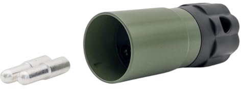 SERTPLAS Spina Nato a 2 poli, 50 mm², 12 V-24 V, 2 pin, 300 A, spina Nato, in metallo adatto per veicoli militari, vigili del fuoco, ambulanza, terra e macchine edili, camion, rimorchi