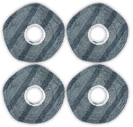 (4 Pieces) Washable Reusable Mopping Pads for X10 Pro Omni, Strong Stain Removing Wipes Cloth Pads Premium Microfiber