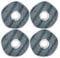 (4 Pieces) Washable Reusable Mopping Pads for X10 Pro Omni, Strong Stain Removing Wipes Cloth Pads Premium Microfiber