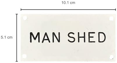 GRADID Plaque personnalisée « Man Shed » pour maison, bureau, chambre – Panneaux de porte personnalisés, plaques nominatives gravées, montage à vis