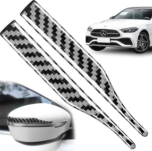 2 Stück Aufkleber Stoßstange für Rückspiegel Aufkleber,Carbon-Faser Aufkleber für Autospiegel, Stoßstange Türschutz, Universell Anwendbare Rückspiegel Streifen Abdeckung,cupra formentor zubehör