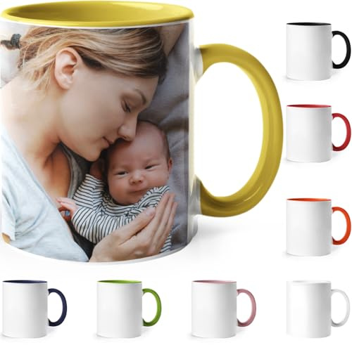 tostadora Personalisierte Tasse mit Foto & Text - Fototasse Selbst Gestalten Geschenk Geburtstag