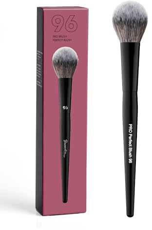 Bueart Design PRO Perfect Blush Makeup Brush 96 with Fluffy Ultra-soft Synthetic Bristles for Blush,Powder