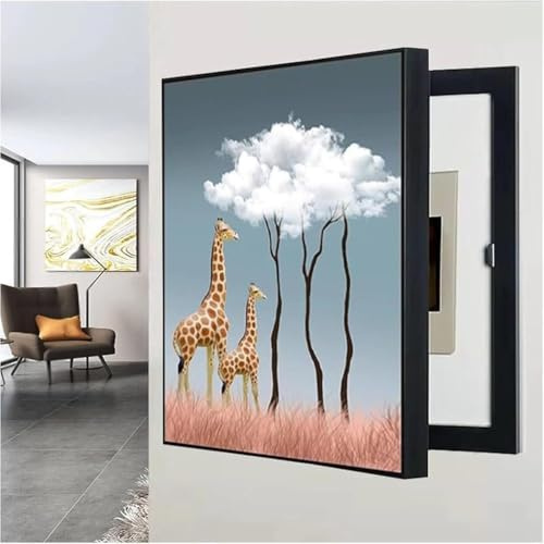 Abdeckung Elektrokasten Thekenabdeckung Verteilerkasten Abdeckung Elektrokasten Thekenabdeckungskasten im Zuhause Restaurant Wand Dekorative,07,40 * 60cm