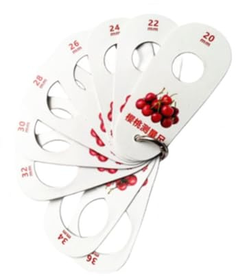 Yunmeryker Righello per Frutta, Righello per Misurare, Portatile, Professionale, Fa Risparmiare Tempo, Misurazione Standard, Calibro per Ciliegie, ciliegia