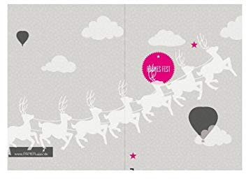 Weihnachtskarte Weihnachten Christmas Geschenkskarte Glückwunschkarte Weihnachtskarte Weihnachten Heiligenacht Heiligerabend Christkind X-Mas Geldscheinkarte Frohes Fest Karte mit Umschlag und Geschenkanhänger = 1 Stück