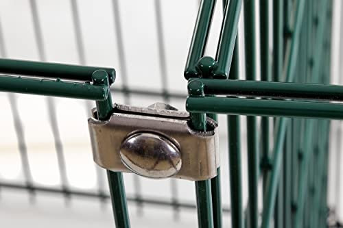 Eckverbinder schwere Plättchen für Zaun, Gabionen, Komposter, Doppelstabmatten, Hochbeete und Holzmieten aus deutscher Produktion