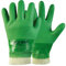Showa Knitwrist Handschuhe, PVC, 8/M, Grün, 600 Stück