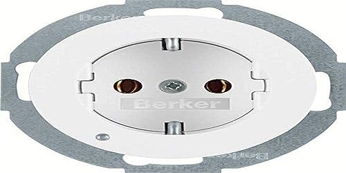 Tomas de corriente SCHUKO con LED de orientación, R.1/R.3, blanco polar, brillo