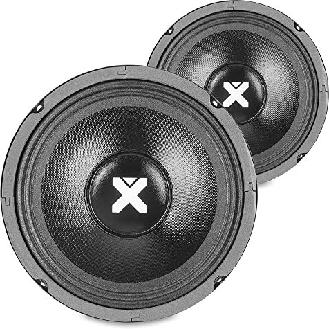 Skytec SPSL8 8-Inch PA DJ Replacement Speaker Drivers Pair 800W, Black 8 Ohm Woofer Cones, Spare Bass-Midrange Components for DIY Home Audio and Repair Projects