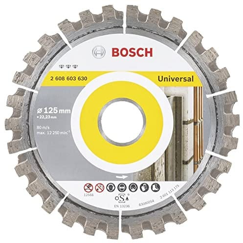 Bosch Professional iamanttrennscheibe Best für Universal, 125 x 22,23 x 2,2 x 12 mm, 2608603630