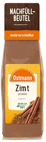 Ostmann Zimt gemahlen, 45 g | Zum Nachfüllen der Streudose