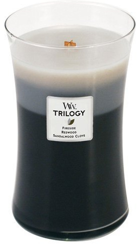 Woodwick Candle Warm Woods Trilogy Large Jar