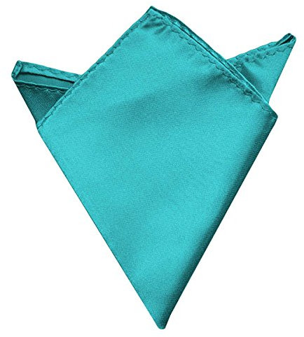 Oblique Unique Einstecktuch groß Kavalierstuch Tuch Taschentuch Polyester Business Hochzeit (Türkis)