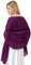 bridesmay Damen Halstuch Sommer Schal Festliche Stola für Abendkleid Hochzeit Chiffon Silk Scarf Grape M