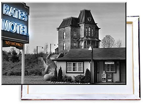 Unified Distribution Bates Motel - 120x80 cm Kunstdruck auf Leinwand • erstklassige Druckqualität • Dekoration • Wandbild