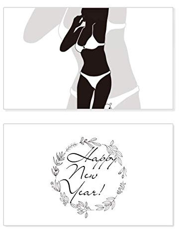 Grußkarte für Damen, mit englischer Aufschrift